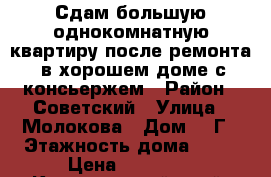 Сдам большую однокомнатную квартиру после ремонта, в хорошем доме с консьержем › Район ­ Советский › Улица ­ Молокова › Дом ­ 3Г › Этажность дома ­ 10 › Цена ­ 18 000 - Красноярский край, Красноярск г. Недвижимость » Квартиры аренда   . Красноярский край,Красноярск г.